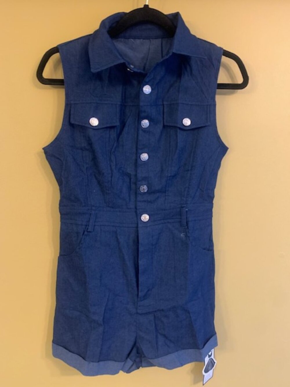 New with Tags – Small | 70s-Inspired Denim Romper